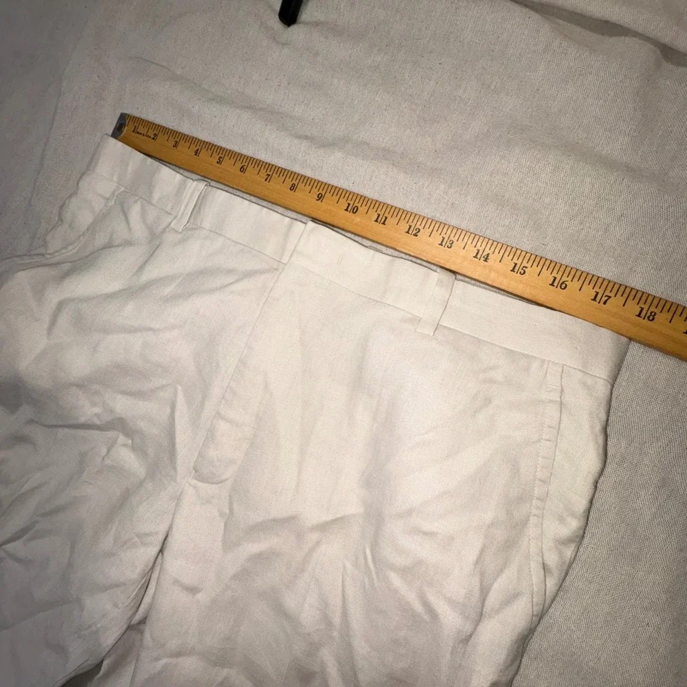 INC International Concepts Mens Cream Linen Ramie Blend Straight Leg Pants 34x34